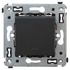 Выключатель 1кл. СП Avanti “Черный матовый” DKC 44103