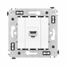 Розетка ТФ 1-м СП Avanti “Белое облако” RJ механизм DKC 4400613