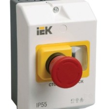 Оболочка защитная с кноп. “СТОП” IP54 IEK DMS11D-PC55