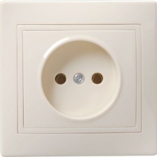 Розетка 1-м СП Кварта 10А IP20 крем. IEK ERK13-K33-10-DM