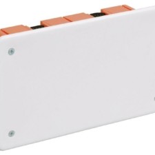 Коробка КМЭР СП 172х96х45 КМ41026 для полых стен с саморезами пластиковые лапки с крышкой IEK UKG11-172-096-045-P