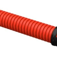 Гофротруба ПНД/ПНД для кабеля двустенная гибкая d40мм с муфтой красная 50м IEK CTG12-040-K04-050-R