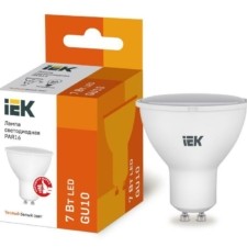 Лампа СДЛ ECO PAR16 софит 7Вт 230В 3000К GU10 IEK LLE-PAR16-7-230-30-GU10