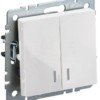 Выключатель 2-кл. СП BRITE ВС10-2-1-БрБ 10А с инд. бел. IEK BR-V20-1-10-K01