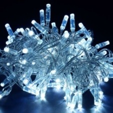 Гирлянда “Нить” 20м 200LED бел. IP44 провод прозр. 230В с контроллером 8 режимов IEK LGDU111-2-200-20-T-S-44