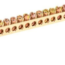 Шина PE “земля” ШНИ-6х9-16-У2-Ж на двух угловых изоляторах IEK YNN10-69-16C2-K05