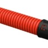 Гофротруба ПНД/ПНД для кабеля двустенная гибкая d50мм с муфтой красная 50м IEK CTG12-050-K04-050-R