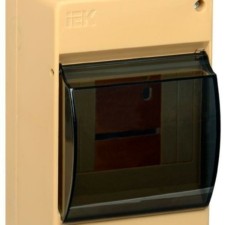 Корпус ОП КМПн 2/4 Krepta 3 IP30 для 4-х авт. выкл. прозр. крышка пластик. сосна IEK MKP42-N-04-30-12-S