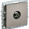 Розетка телевизионная оконечная ТВ СП Brite РТВ11-0-БрШ шампань IEK BR-A10-O-K37