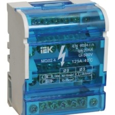 Шина на DIN-рейку в корпусе (кросс-модуль) ШНК 4х7 3L+PEN IEK YND10-4-07-100