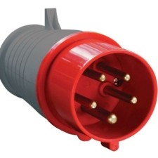 Вилка эл. каб. 16А 3P+PE+N 380В IP44 ССИ-015 IEK PSR02-016-5