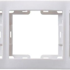 Рамка 3-м Кварта РГ-3-КБ горизонт. бел. IEK EMK30-K01-DM