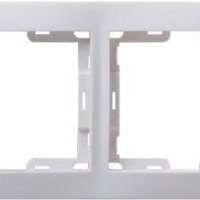 Рамка 4-м КВАРТА РГ-4-КБ горизонт. бел. IEK EMK40-K01-DM