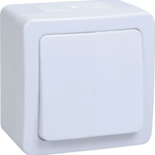 Выключатель 1кл. ОП Гермес Plus 10А IP54 ВС20-1-0-ГПБ бел. IEK EVMP10-K01-10-54-EC