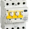 Выключатель АВДТ 4п 3P+N C 32А 30мА тип A 6кА АВДТ-34 IEK MAD22-6-032-C-30