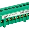 Шина PE “земля” в корп. изол. на DIN-рейку ШНИ-6х9-10-К-З IEK YNN10-69-10KD-K06