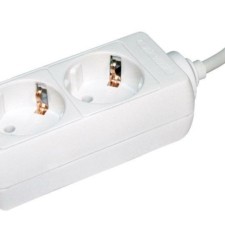 Удлинитель сетевой 2х3м с/з 16А IP20 У02 2P+PE 250В 3х1 IEK WYP10-16-02-03-Z-N