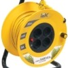 Удлинитель силовой на катушке 4х20м б/з 6А IP20 Garden УК20 2х0.75 термозащита IEK WKP23-06-04-20