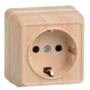 Розетка 1-м ОП Октава РС20-3-ОС 16А IP20 с/з сосна IEK ERO11-K03-16-DC