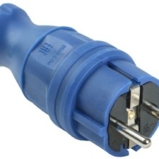 Вилка прямая ОМЕГА ВБп3-1-0м IP44 каучук син. IEK PKR01-016-2-K07