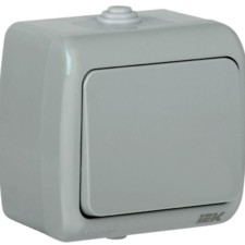 Выключатель 1кл. 1п ОП Aquatic 10А IP54 ВС-20-1-0-А сер. IEK EVA10-K03-10-54