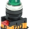 Арматура светосигнальная AL-22 230В зел. цил. IEK BLS20-AL-K06