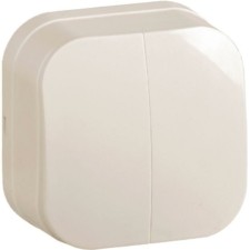 Выключатель 2-кл. ОП GLORY 10А ВС20-2-0-ХК крем. IEK EVH20-K33-10