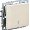 Выключатель 1кл. СП BRITE ВС10-1-1-БрКр 10А с инд. беж. IEK BR-V10-1-10-K10