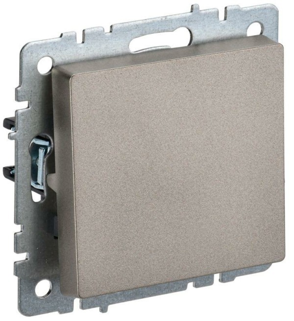 Выключатель 1кл. СП BRITE ВС10-1-4-БрШ 10А самовозвратн. шампань IEK BR-V14-0-10-K37