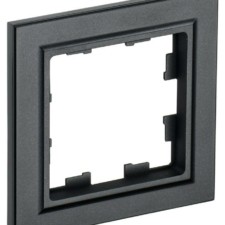 Рамка 1-м BRITE РУ-1-БрЧ черн. IEK BR-M12-K02