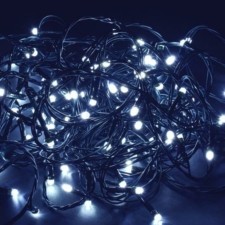 Гирлянда “Нить” 10м 100LED бел. IP20 провод зел. 230В с контроллером 8 режимов IEK LGDB110-2-100-10-G-S-20