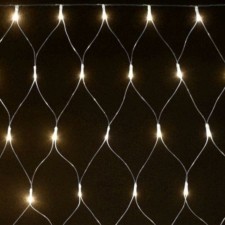 Гирлянда “Сеть” 1.5х1.5м 160LED тепл. бел. IP20 провод прозр. 230В с контроллером 8 режимов IEK LGDB410-1-160-L1-T-S-44