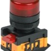Арматура светосигнальная AL-22TE 230В красн. цил. IEK BLS30-ALTE-K04