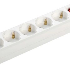 Удлинитель сетевой 5х3м с/з 16А IP20 У05К 2P+PE 250В 3х1 с выкл. IEK WYP10-16-05-03-ZK-N