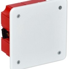 Коробка КМЭР СП 92х92х45 IP20 КМ41001 с саморезами с крышкой IEK UKT11-092-092-040