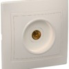 Розетка телевизионная ТВ 1-м СП Кварта РТВ10-ККм IP20 крем. IEK EAK10-K33-DM