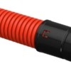 Гофротруба ПНД/ПНД для кабеля двустенная гибкая d75мм с муфтой красная 50м IEK CTG12-075-K04-050-R