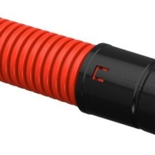 Гофротруба ПНД/ПНД для кабеля двустенная гибкая d75мм с муфтой красная 50м IEK CTG12-075-K04-050-R