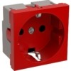 Розетка 1-м Праймер 2мод. 45х45 РКС-20-32-П-К с/з красн. IEK CKK-40D-RSZK2-K04-K