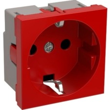 Розетка 1-м Праймер 2мод. 45х45 РКС-20-32-П-К с/з красн. IEK CKK-40D-RSZK2-K04-K
