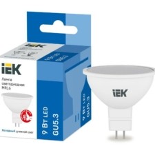 Лампа СДЛ MR16 софит 9Вт 230В 6500К GU5.3 IEK LLE-MR16-9-230-65-GU5