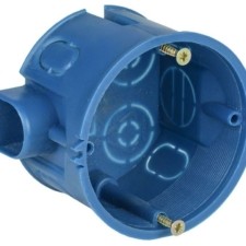 Коробка КМЭУ С3 d68x45 для твердых стен с саморезами и стык. узлами IEK UKT10-068-045-000-A-S-UO