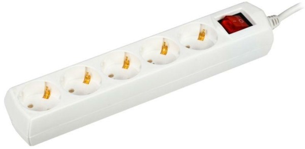 Удлинитель сетевой 5х3м с/з 10А IP20 У05В 2P+PE 250В 3х1 IEK Generica IEK WYP10-10-05-03-ZK-G