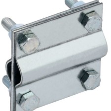 Зажим заземления крестообразный стержень-стержень оцинк. сталь IEK ZGC43-11-1-16