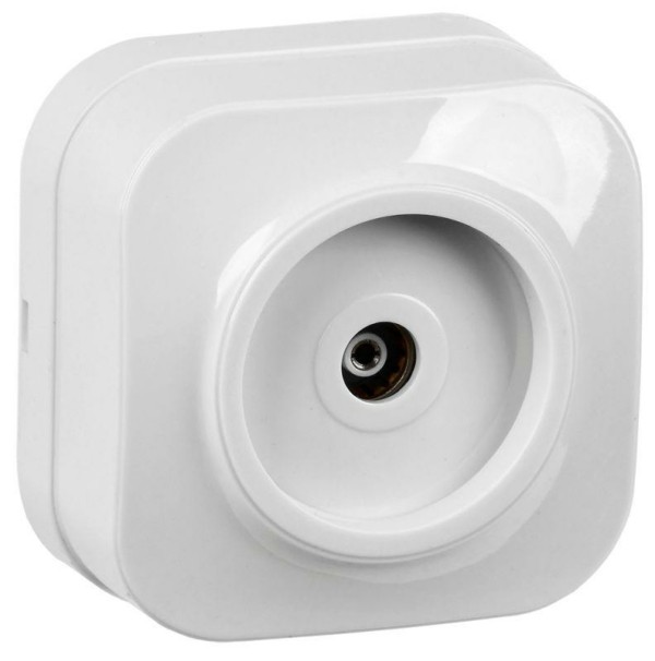 Розетка телевизионная ТВ 1-м ОП Glory РТВ20-ХБ бел. IEK EAH10-K01