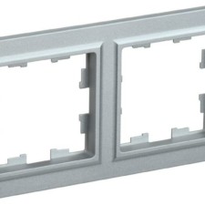 Рамка 2-м BRITE РУ-2-БрА алюм. IEK BR-M22-K47