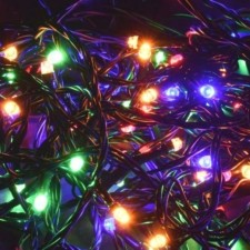 Гирлянда “Нить” 5м 50LED RGB IP20 провод зел. 230В с контроллером 8 режимов IEK LGDB110-3-050-05-G-S-20
