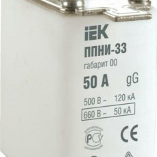 Вставка плавкая ППНИ-33 80А габарит 00 IEK DPP10-080