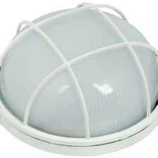 Светильник НПП 1102 100Вт E27 IP54 бел. круг с решеткой IEK LNPP0-1102-1-100-K01