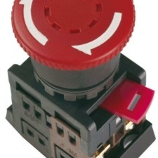 Кнопка AE-22 “Грибок” d22мм 1з+1р 240В с фиксацией красн. IEK BBG10-AE-K04